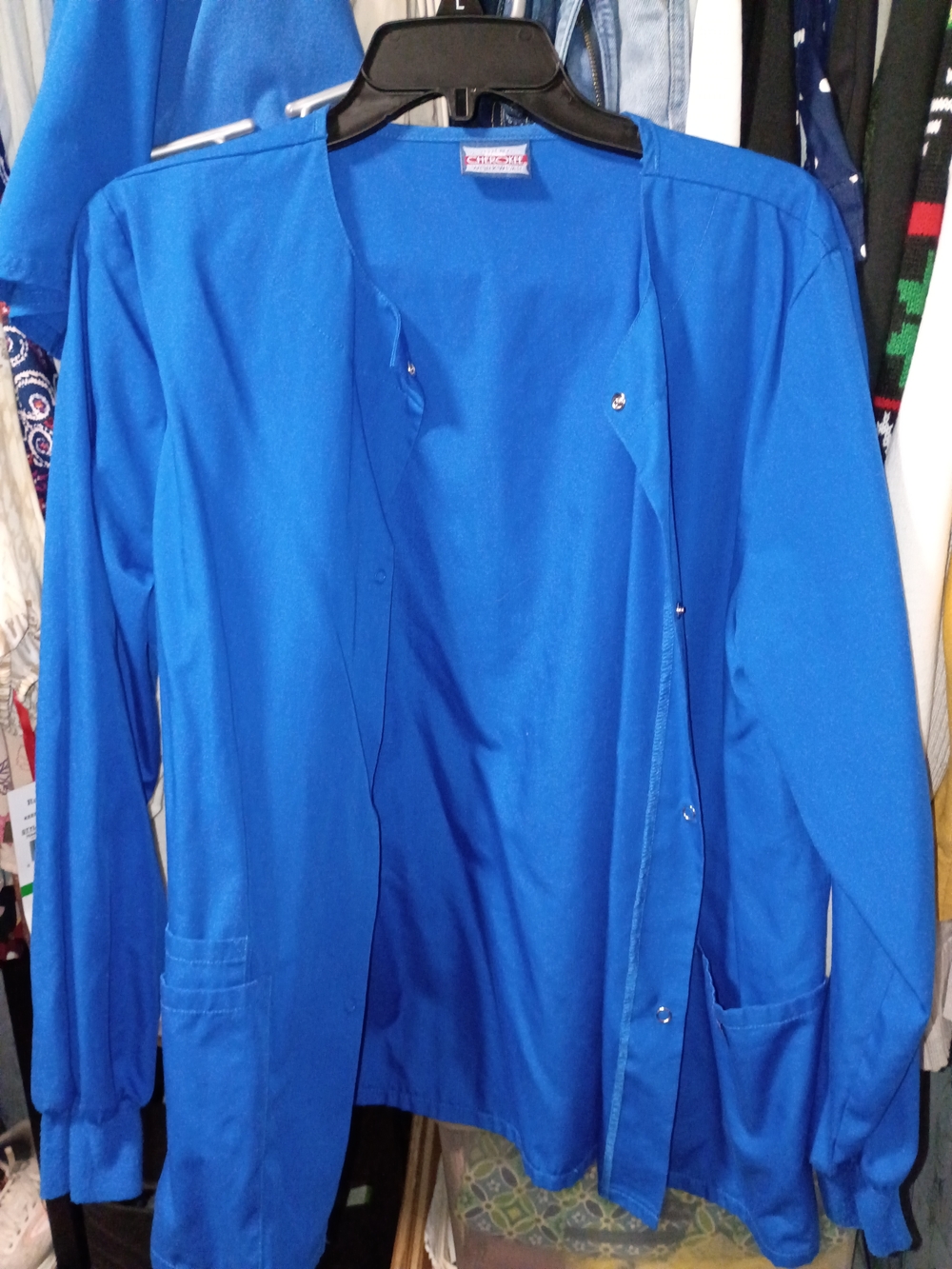 Cherokee Women's Galaxy Blue Scrub Jacket